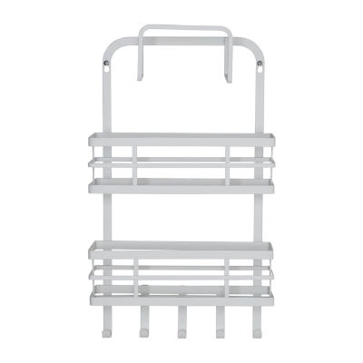 Honey Can Do White 3-Tier Kitchen Rack With Hooks