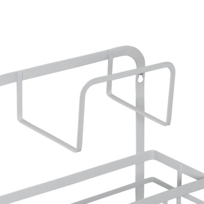 Honey Can Do White 3-Tier Kitchen Rack With Hooks