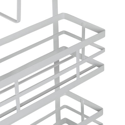 Honey Can Do White 3-Tier Kitchen Rack With Hooks