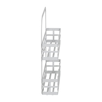 Honey-Can-Do White Steel Stacking Cabinet Shelf Organizers (2-Pack)  KCH-09424 - The Home Depot