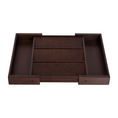 Honey Can Do Walnut Expandable Drawer Organizer KCH09431, Color