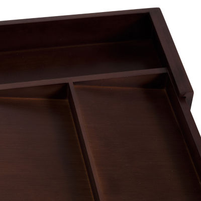 Honey Can Do Walnut Expandable Drawer Organizer