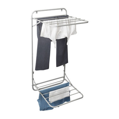 Honey Can Do Grey 2-Tier Over-The-Door Drying Rack