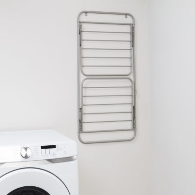 Honey Can Do Grey 2-Tier Over-The-Door Drying Rack