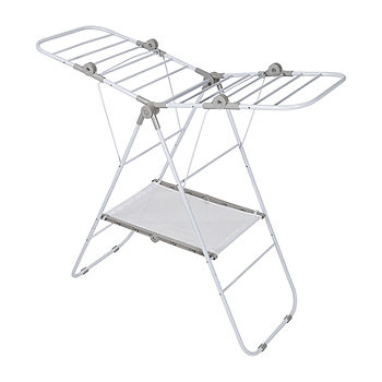 Honey-Can-Do White Metal Collapsible Clothes Drying Rack