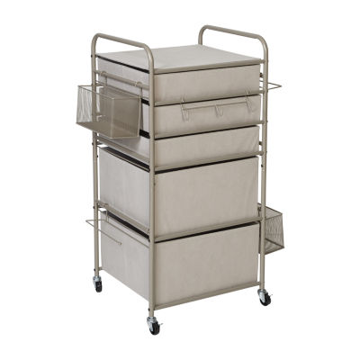 Honey Can Do Grey Gift Wrap Or Craft Storage Cart