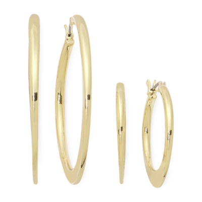 Mixit Hypoallergenic Gold Tone 2 Pair Earring Set