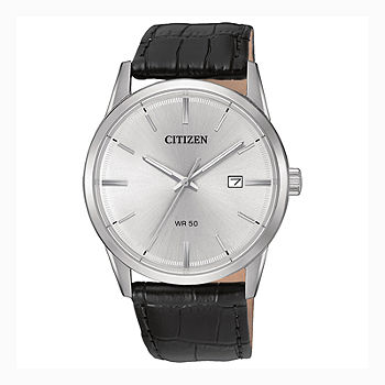 Citizen® Quartz Men'S Silver Tone And Black Stainless Steel Citizen® Quartz Men'S Silver Tone And Black Stainless Steel