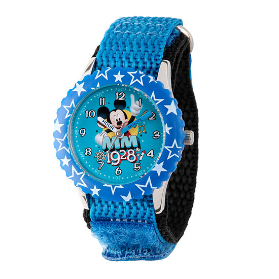Disney Mickey Mouse Boys Blue Strap Watch Wds000185