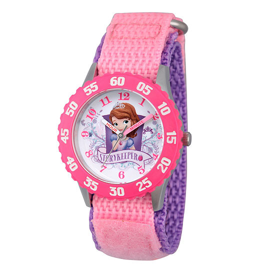 Disney Sofia The First Girls Pink Strap Watch Wds000270