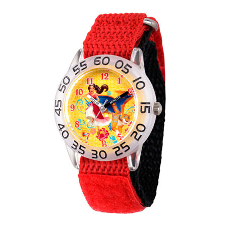 Disney Princess Elena of Avalor Girls Red Strap Watch Wds000278, One Size