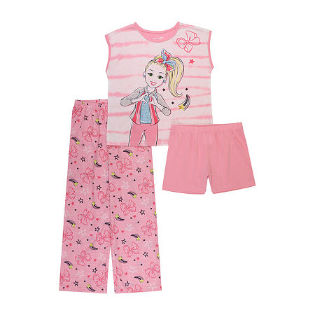 Little & Big Girls 3-pc. JoJo Siwa Pajama Set, 8 , Pink