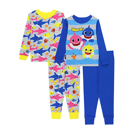 Toddler Boys 4-pc. Baby Shark Pajama Set
