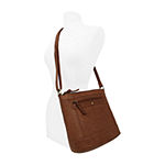 Great American Leatherworks Top Zip Hobo Bag