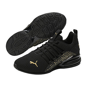 Puma Puma Axelion Glam Womens Running Shoes, Color: Black Team Gold -  JCPenney