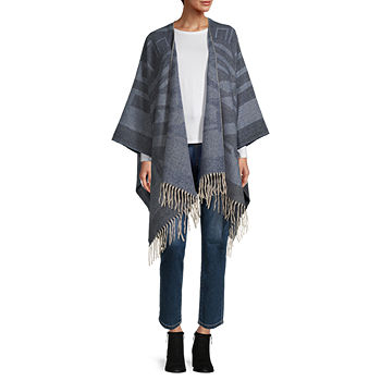 a.n.a Tonal Printed Wrap, Color: Navy Blue - JCPenney
