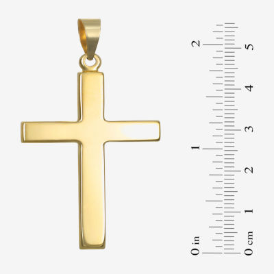 Mens 14K Gold Cross Pendant