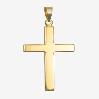 Mens 14K Gold Cross Pendant