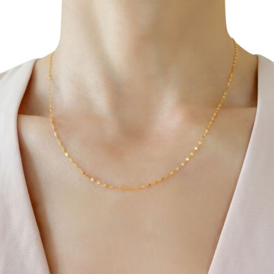14K Gold 20 Inch Solid Fashion Chain Necklace