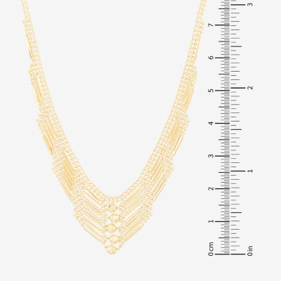 Womens 14K Gold Chevron Necklaces