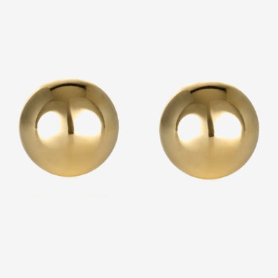 14K Gold 10mm Ball Stud Earrings