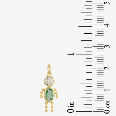 10K Gold August Birthstone Babies Boy Charm