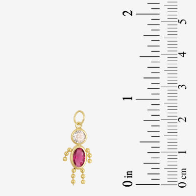 10K Gold October Birthstone Babies Boy Charm