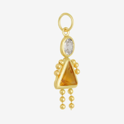 10K Gold November Birthstone Babies Girl Charm