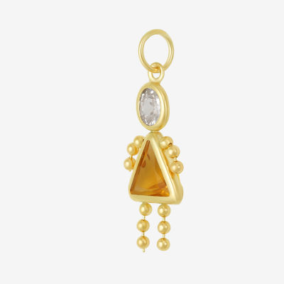 10K Gold November Birthstone Babies Girl Charm