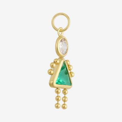 10K Gold December Birthstone Babies Girl Charm