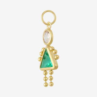 10K Gold December Birthstone Babies Girl Charm