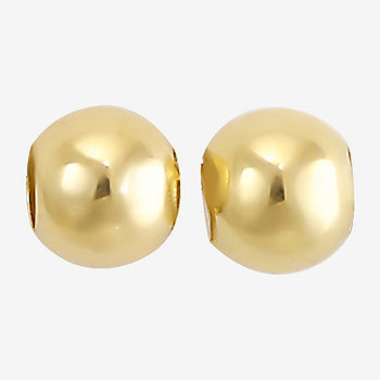 Louisville Small (1/2 Inch) Post Earrings (10k White Gold)