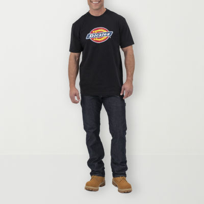 Dickies Logo Chest Mens Crew Neck Short Sleeve Regular Fit Graphic T-Shirt