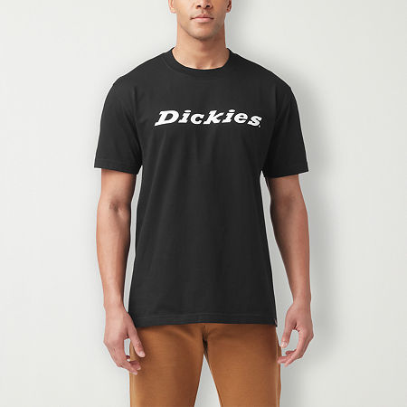 Dickies Wordmark Mens Crew Neck Short Sleeve Regular Fit Graphic T-Shirt, Xx-large, Black