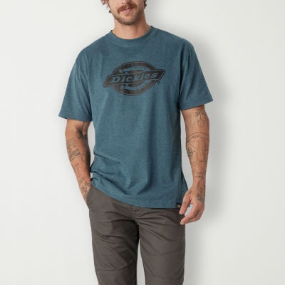 Dickies Logo Chest Mens Crew Neck Short Sleeve Relaxed Fit Graphic