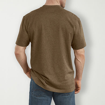 Dickies Heavyweight Mens Crew Neck Short Sleeve Pocket T-Shirt, Medium, Brown