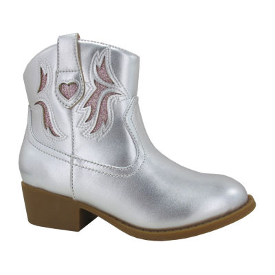 Pop Little & Big Girls Pop Kid Sutton Block Heel Cowboy Boots JCPenney