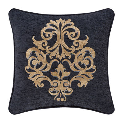 Queen Street Lakeview Indigo Square Throw Pillow