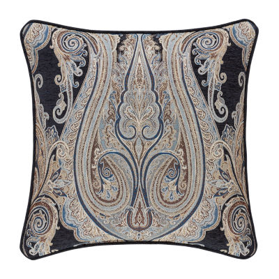 Queen Street Lakeview Indigo Square Throw Pillow