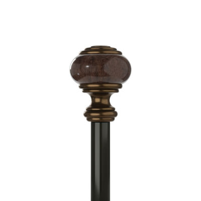 Umbra Marble Knob 1 Adjustable Curtain Rod