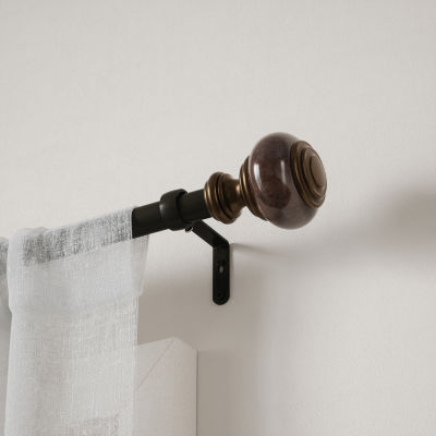 Umbra Marble Knob 1 Adjustable Curtain Rod