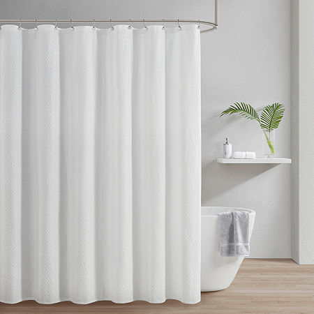 Croscill Calistoga Shower Curtain, One Size, White