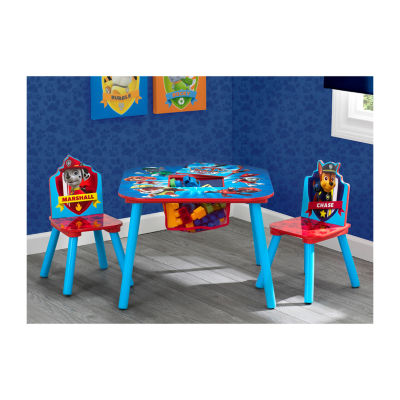 PAW Patrol Kids Table and Chair Set with Storage