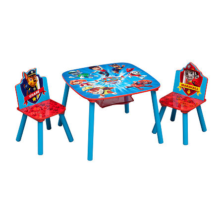 PAW Patrol Kids Table and Chair Set with Storage, One Size, Blue