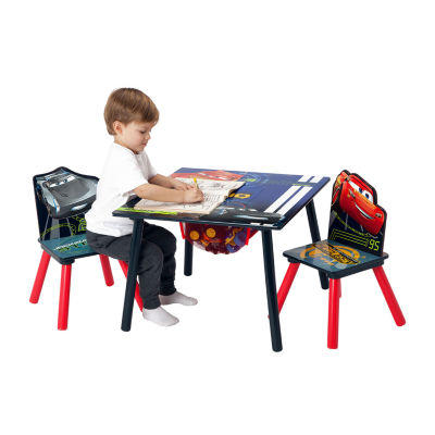 Disney Cars Kids Table and Chair Set with Storage