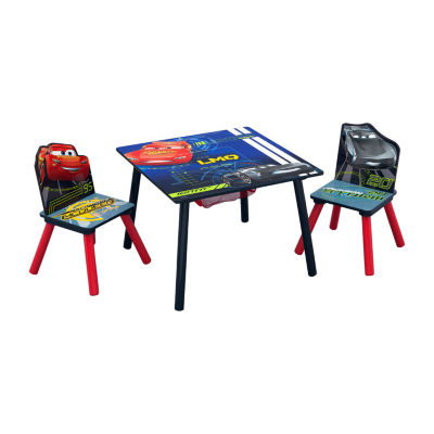 Disney Cars Kids Table and Chair Set with Storage