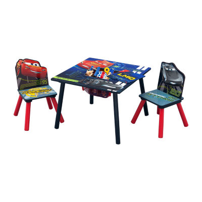 Disney Cars Kids Table and Chair Set with Storage