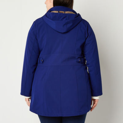 Liz claiborne woven water resistant heavyweight puffer on sale jacket