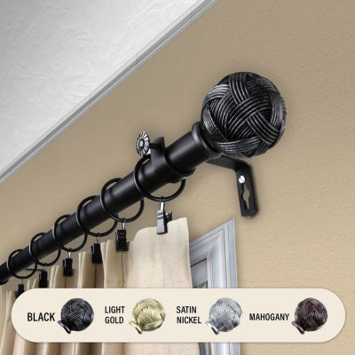 Rod Desyne Twine 1" Adjustable Curtain Rod