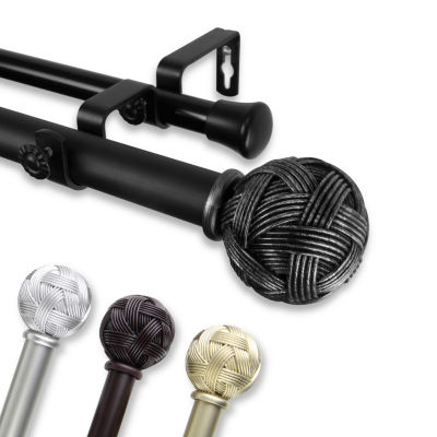 Rod Desyne Twine 1" Double Adjustable Curtain Rod